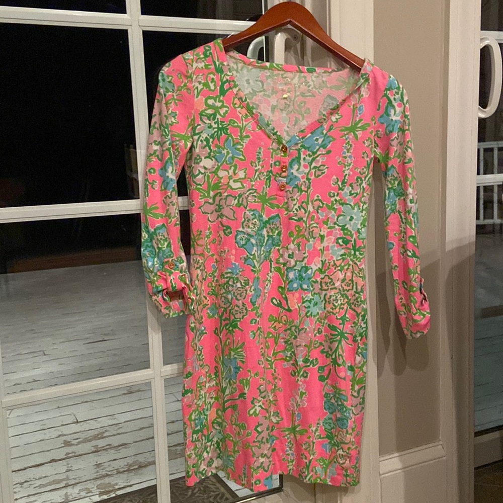 NWOT Lilly Pulitzer XXS 3 quartersleeve palmetto tshirt dress